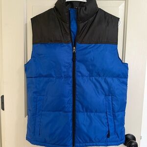 Boys Blue and Black Puffer Vest